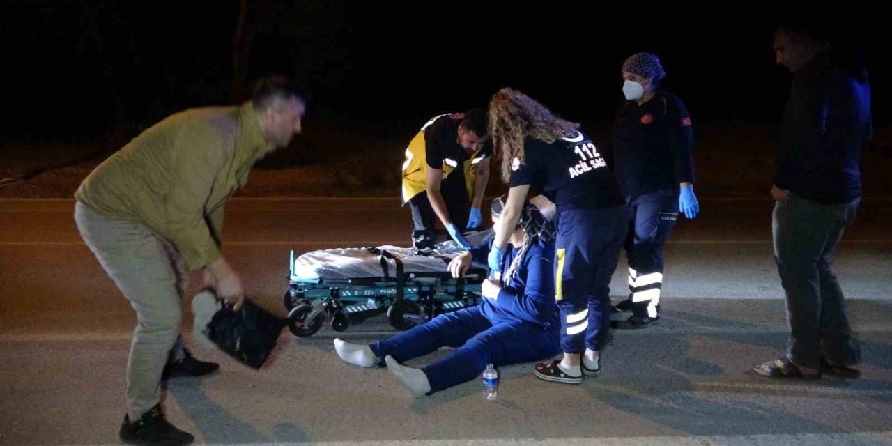 Otomobilin Çarptığı Kadın Yaralandı