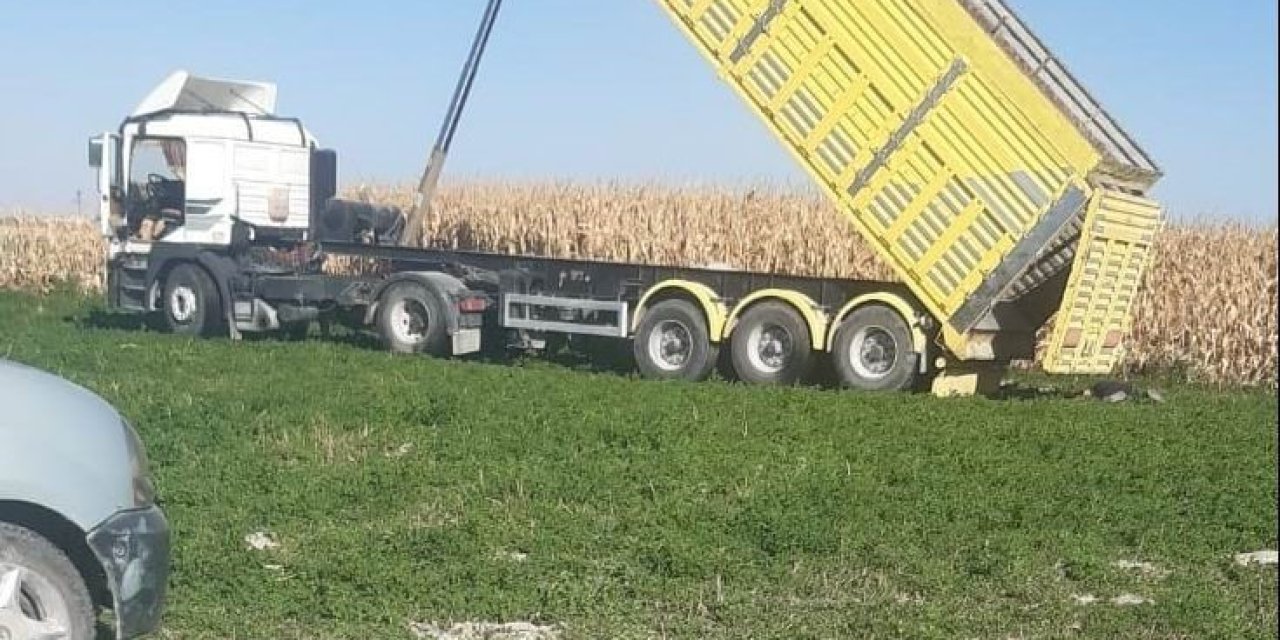 Damperi Yüksek Gerilim Hattına Temas Eden Kamyon Şoförü Hayatını Kaybetti