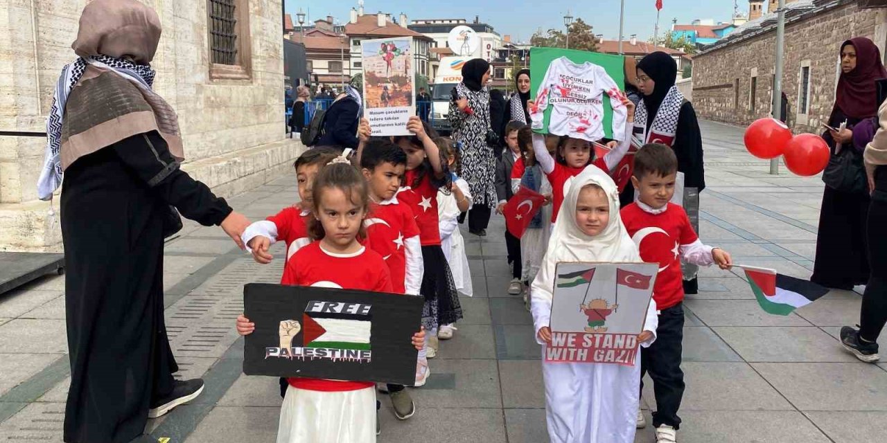 Konyalı Çocuklardan Filistin’e Destek