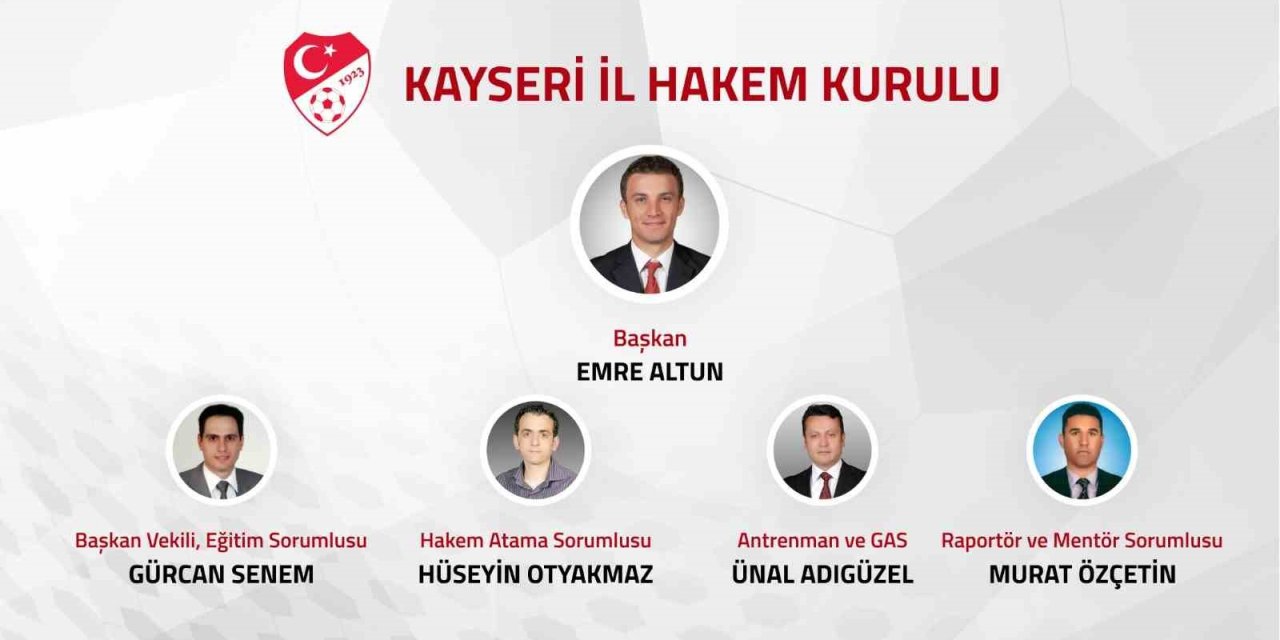 Kayseri İl Hakem Kurulu Üyeleri Belli Oldu