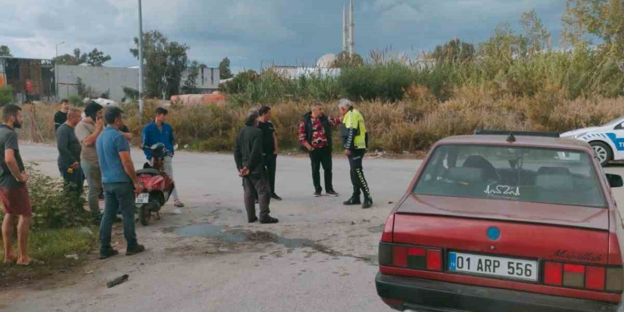 Otomobil İle Motosiklet Kafa Kafaya Çarpıştı: 1 Yaralı