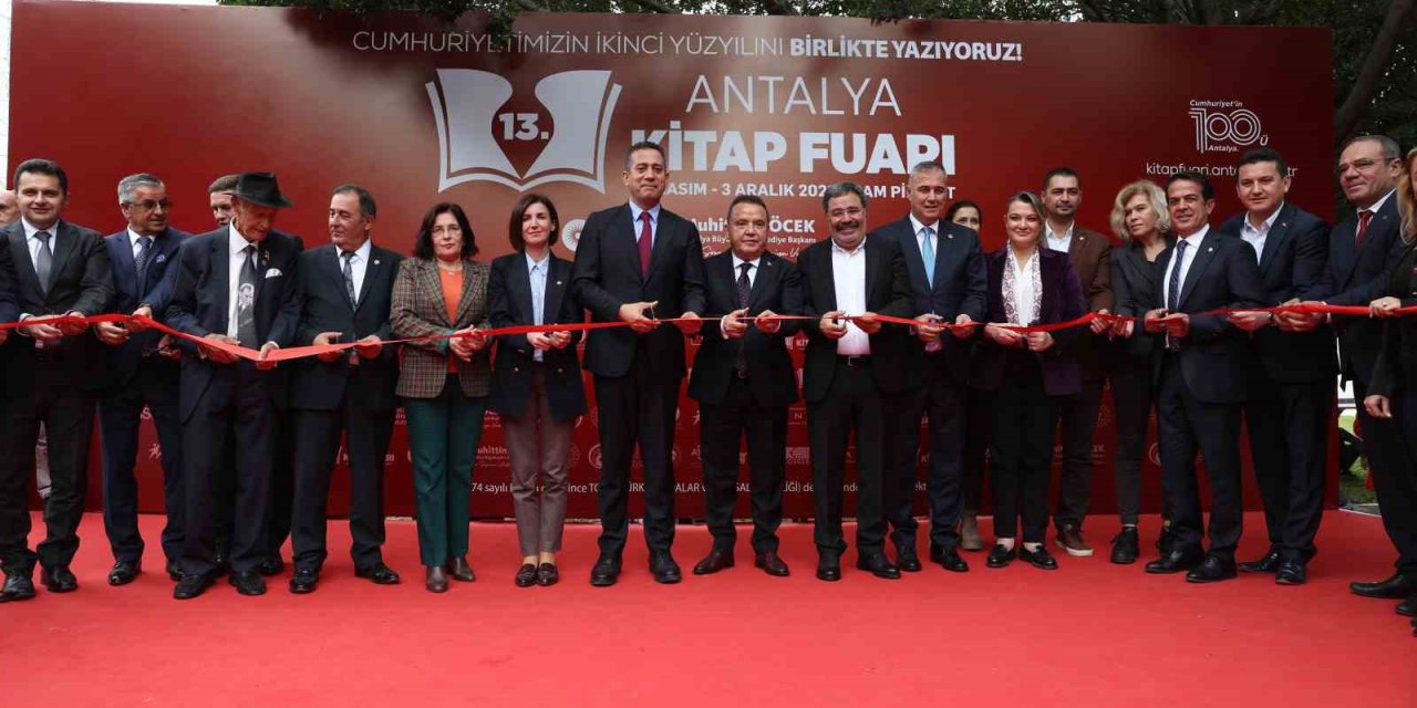 13. Antalya Kitap Fuarı Açıldı