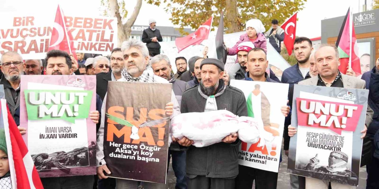 Niğde’de Filistin’e Destek Yürüyüşü Yapıldı