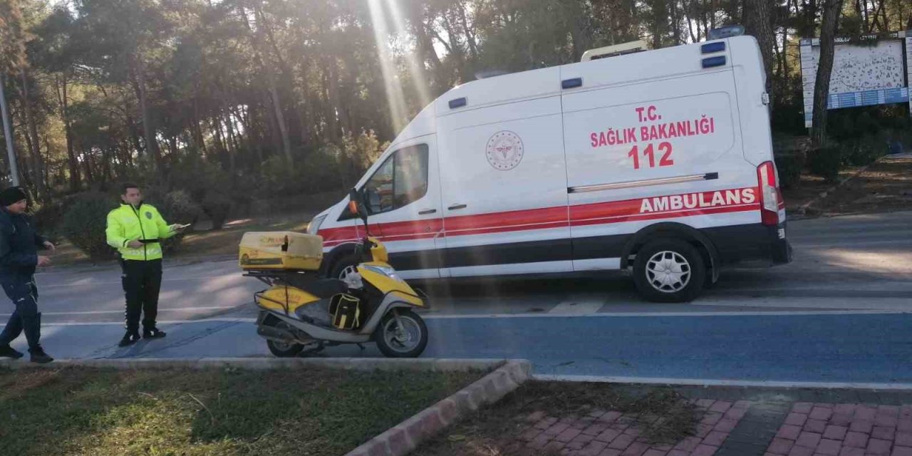Manavgat’taki Kazada Motosiklet Sürücüsü Yaralandı