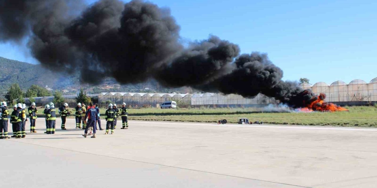 Havalimanında Yangın Tatbikatı
