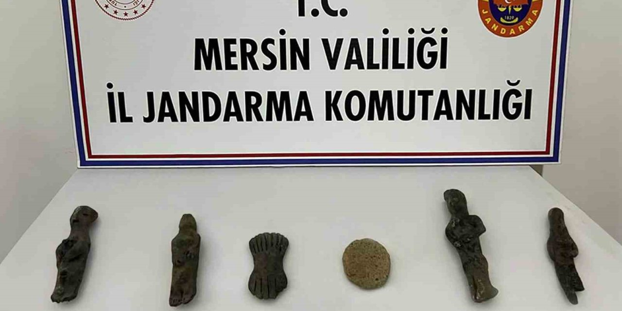 Mersin’de Evinde Tarihi Eser Bulunan Şüpheli Gözaltına Alındı