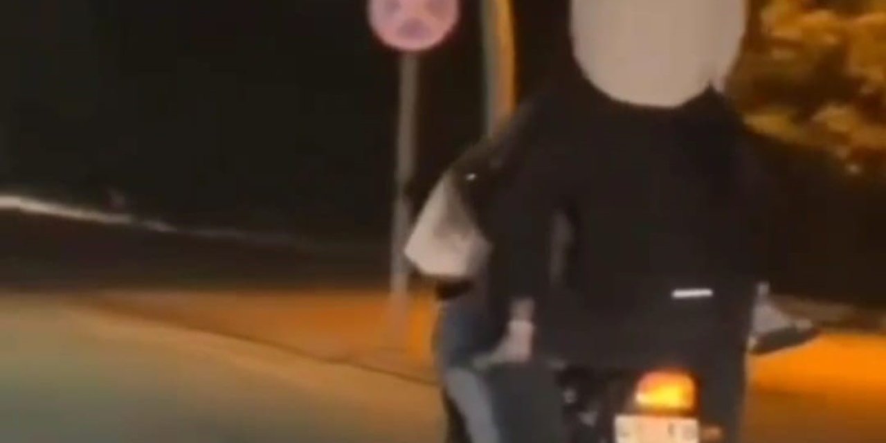 Antalya’da Motosiklette Tehlikeli Yolculuk