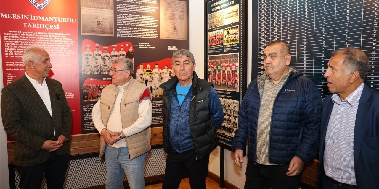 Mersin İdman Yurdu’nun Efsaneleri İz Bırakanlar Müzesini Gezdi