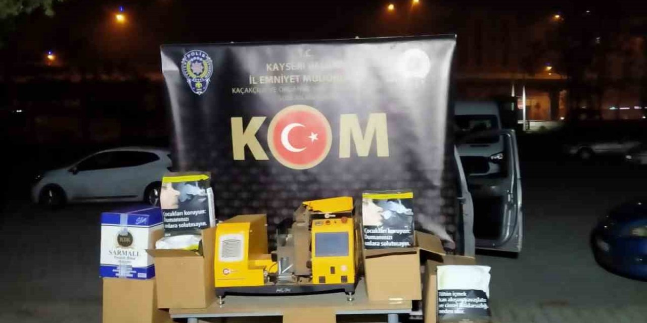 Kayseri’de Kaçakçılık Operasyonu: 80 Bin Dal Doldurulmuş Makaron Ele Geçirildi, 4 Gözaltı