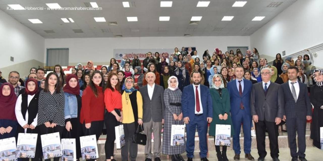 Karaman Valisi Fahri Meral ve KMÜ Rektörü Mehmet Akgül'den Öğrencilere Ziyaret