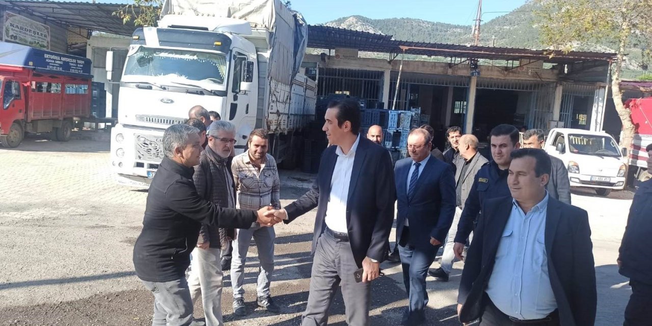 Kaymakam Topsakaloğlu, Hal Esnafıyla Bir Araya Geldi