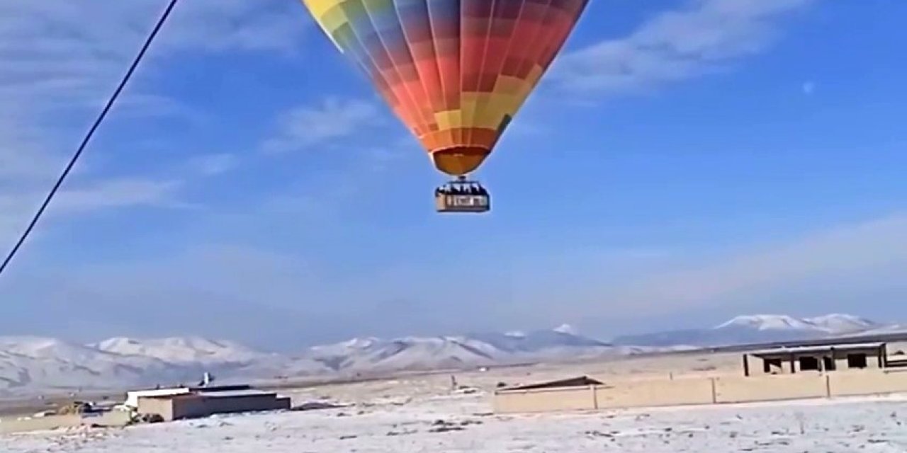 Soğanlı’dan Havalanan Sıcak Hava Balonları Niğde’ye İndi