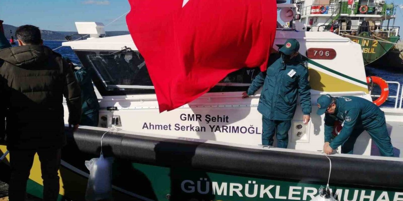 Konyalı Şehit Gümrük Muhafaza Memurunun Adını Taşıyan Bot Denize İndirildi