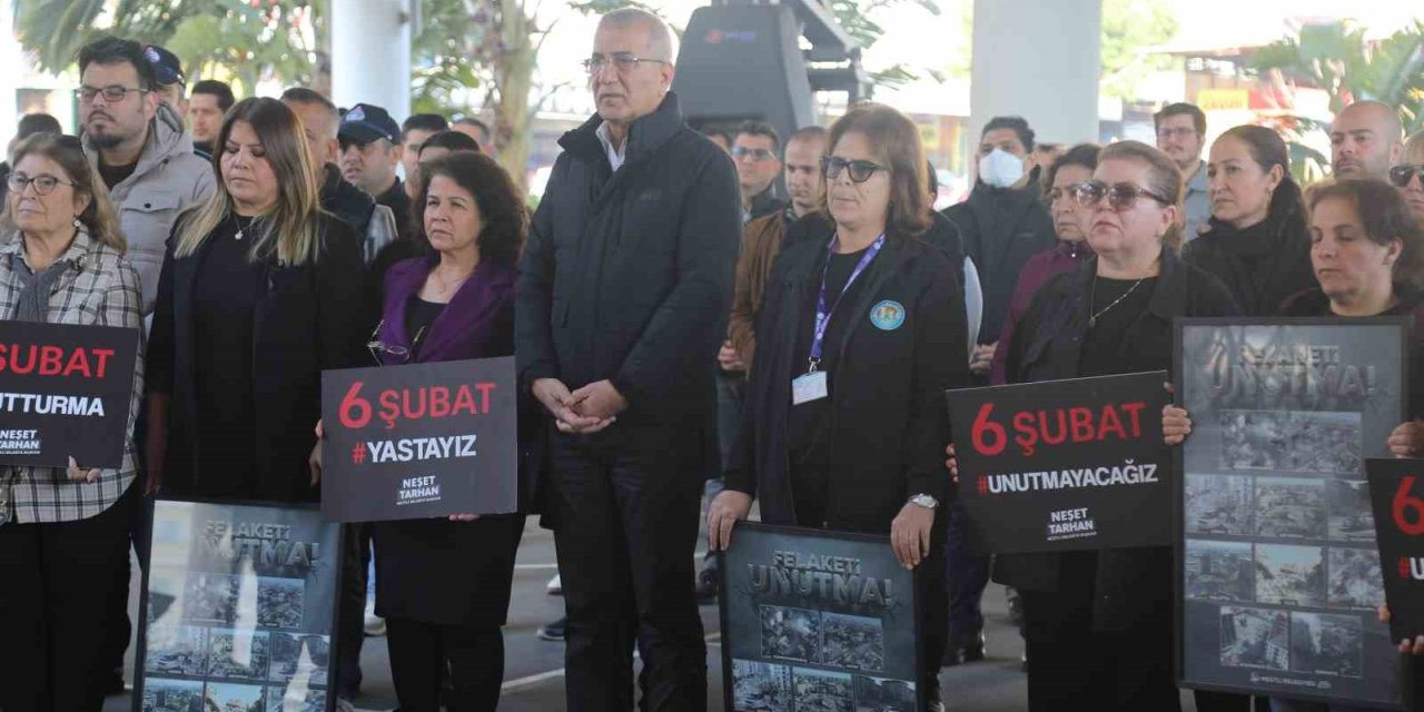 Mezitli’de 6 Şubat Depremlerinde Hayatını Kaybedenler Anıldı