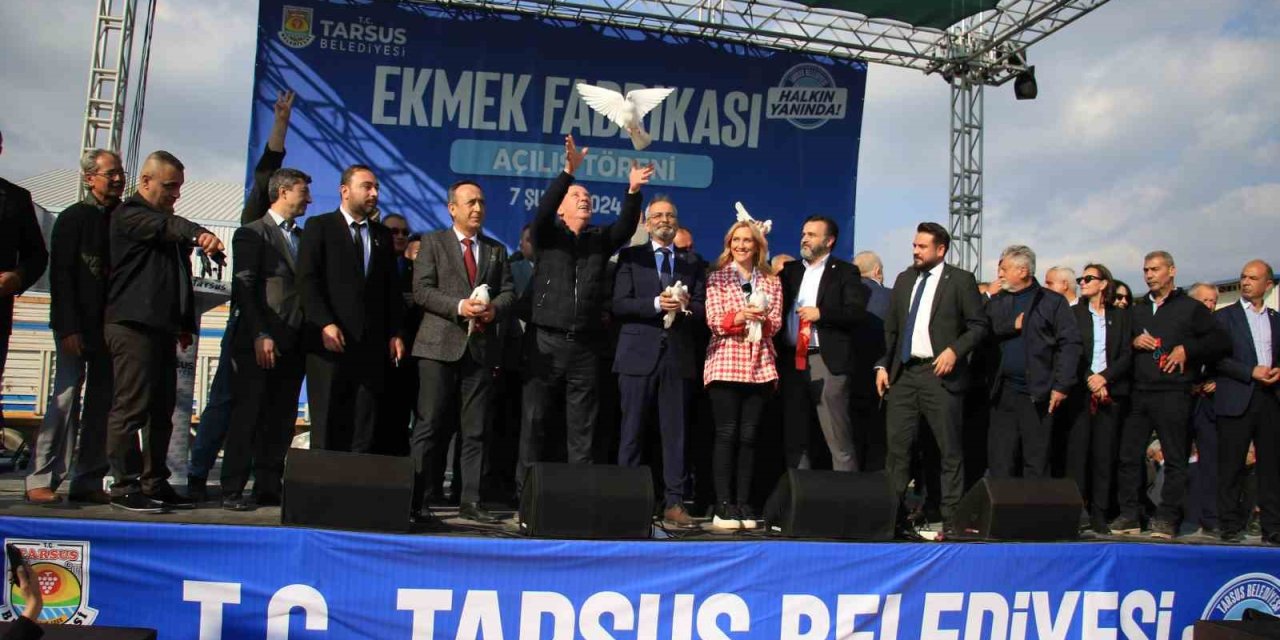 Aylık 110 Bin Kapasiteli Tarsus Ekmek Fabrikası Törenle Açıldı