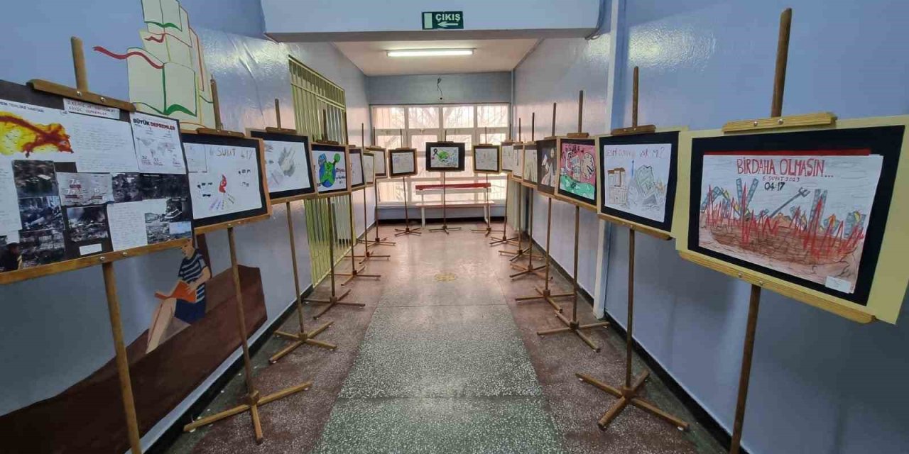 ’deprem Şehitleri’ Konulu Resim Yarışması Ve Sergi
