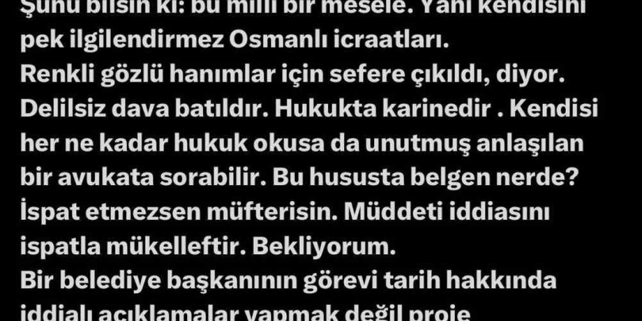 Padişah Torunundan Osmanlı’yı Eleştiren Yılmaz Büyükerşen’e Tepki