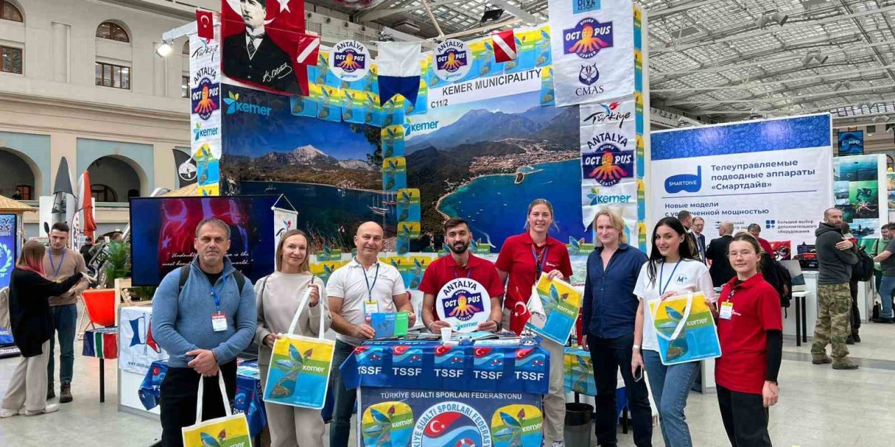 Kemer’in Dalış Turizm Zenginliği Rusya’da Tanıtılıyor