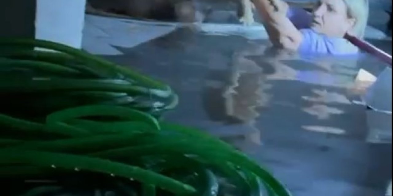 Selde Kendi Hayatını Hiçe Saydı, Su Dolu Bodrumda Mahsur Kalan Kediyi Kurtardı