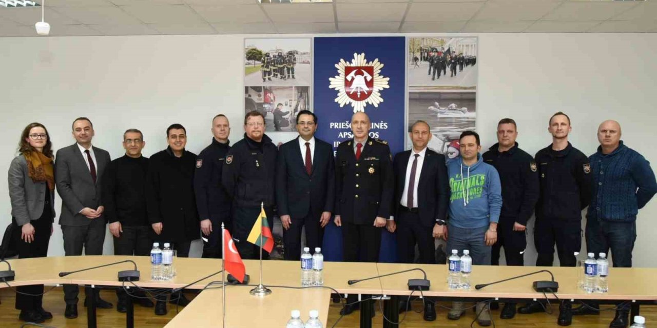 Melikgazi Belediyesi’nden Litvanya Arama Kurtarma Ekibine Anlamlı Ziyaret