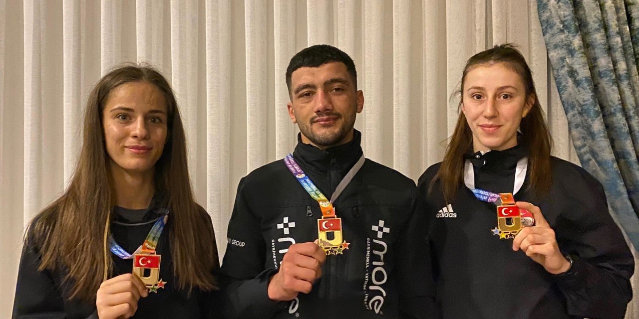 Erciyes Üniversitesi Kick Boks Sporcuları 3 Altın Madalya Kazandı