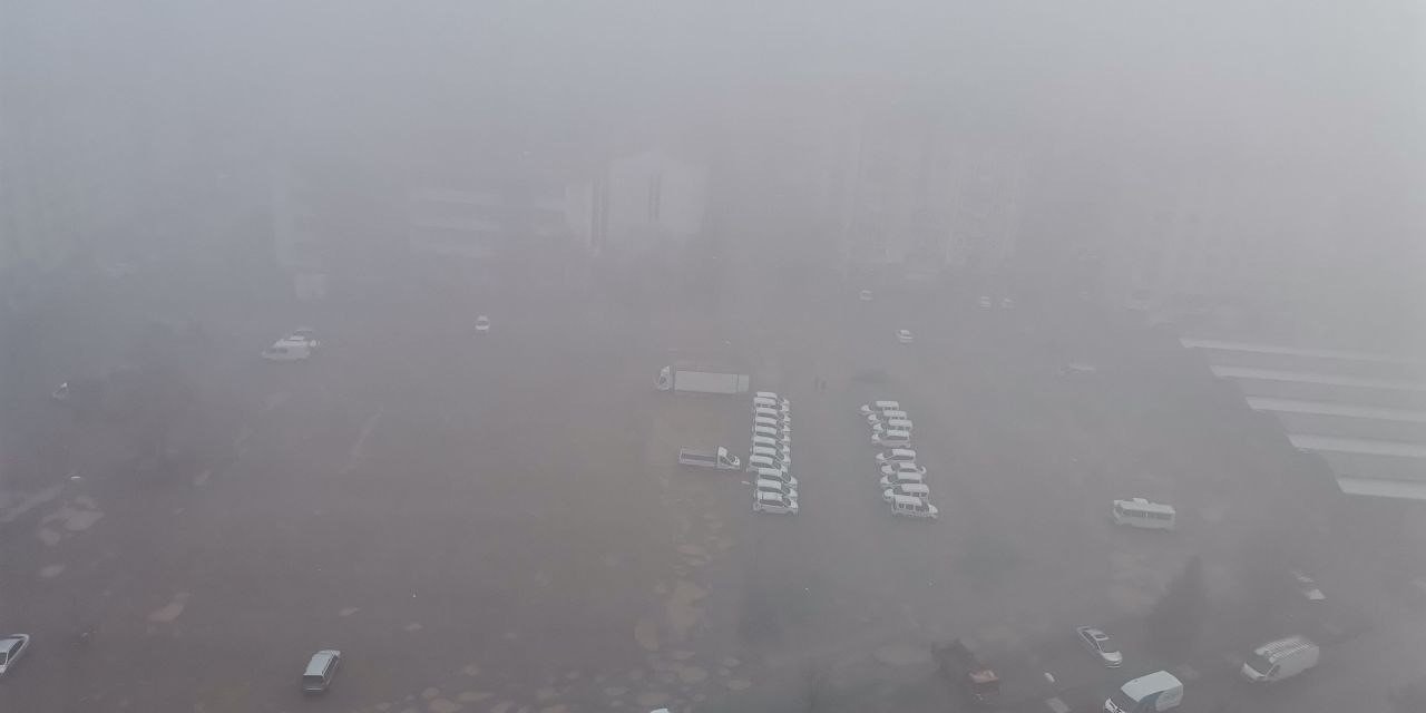 Kayseri Güne Sisle Uyandı: Görüş Mesafesi 10 Metreye Düştü