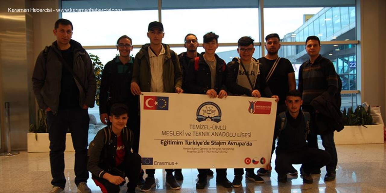 Avrupa Stajından Karaman’a Döndüler