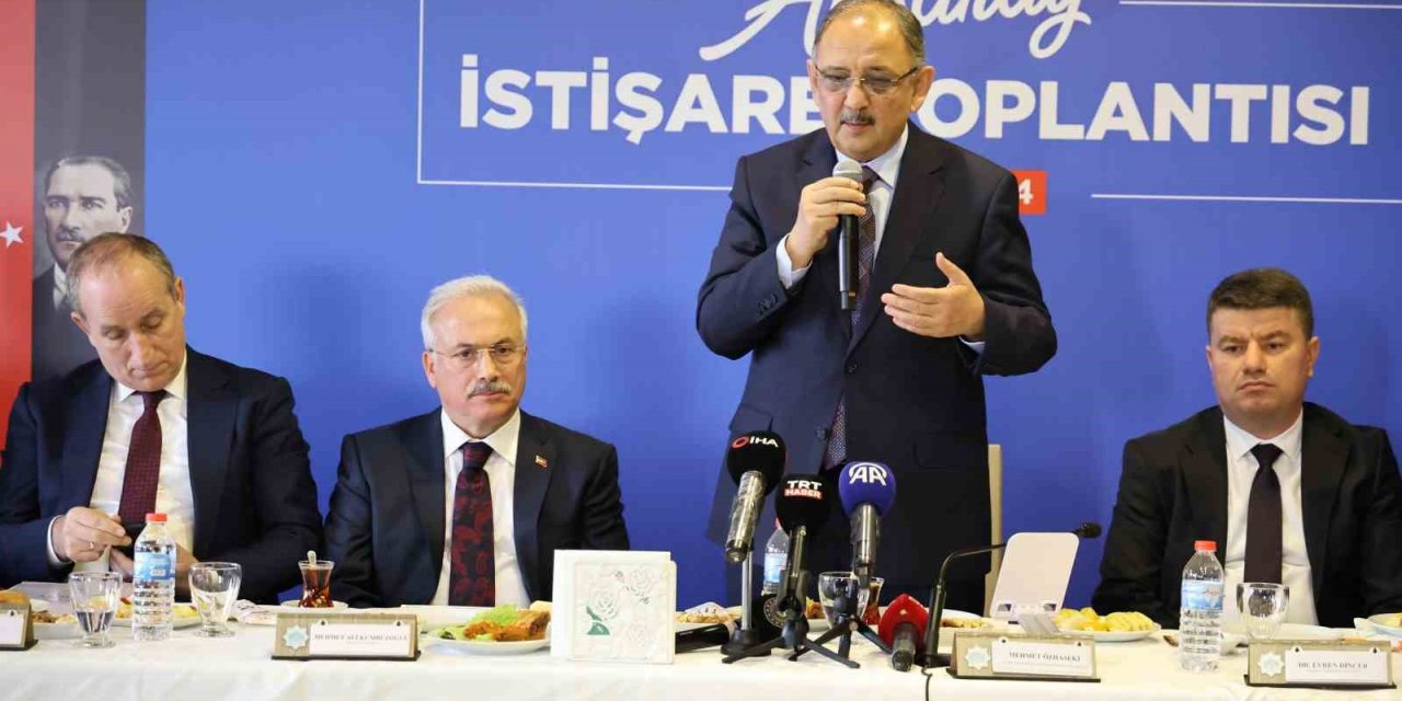 Bakan Özhaseki: “her An 6-7 Büyüklüğünde Veya Daha Yüksek Büyüklükte Deprem Üretebilecek Bölgeler Var"