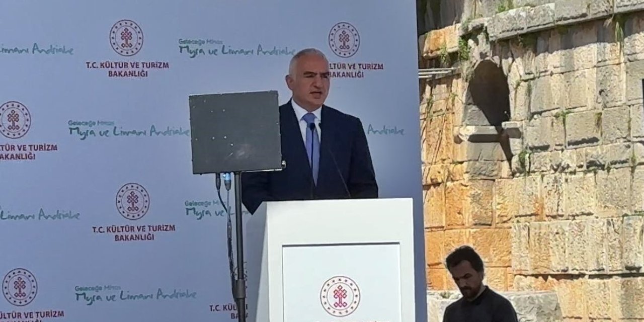 Bakan Ersoy: "myra Ve Andriake Kazı Ve Restorasyon Çalışmalarına Toplam 500 Milyon Tl Ödenek Ayıracağız"