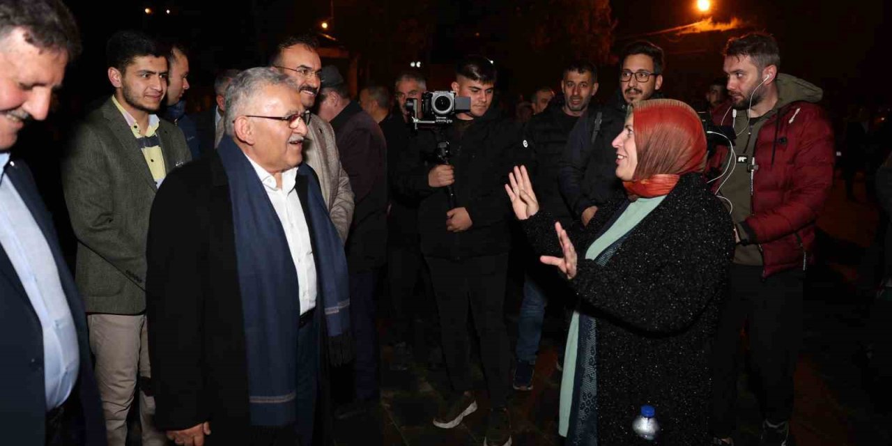 Başkan Büyükkılıç’a İncesu’da Meşaleli, Coşkulu Karşılama