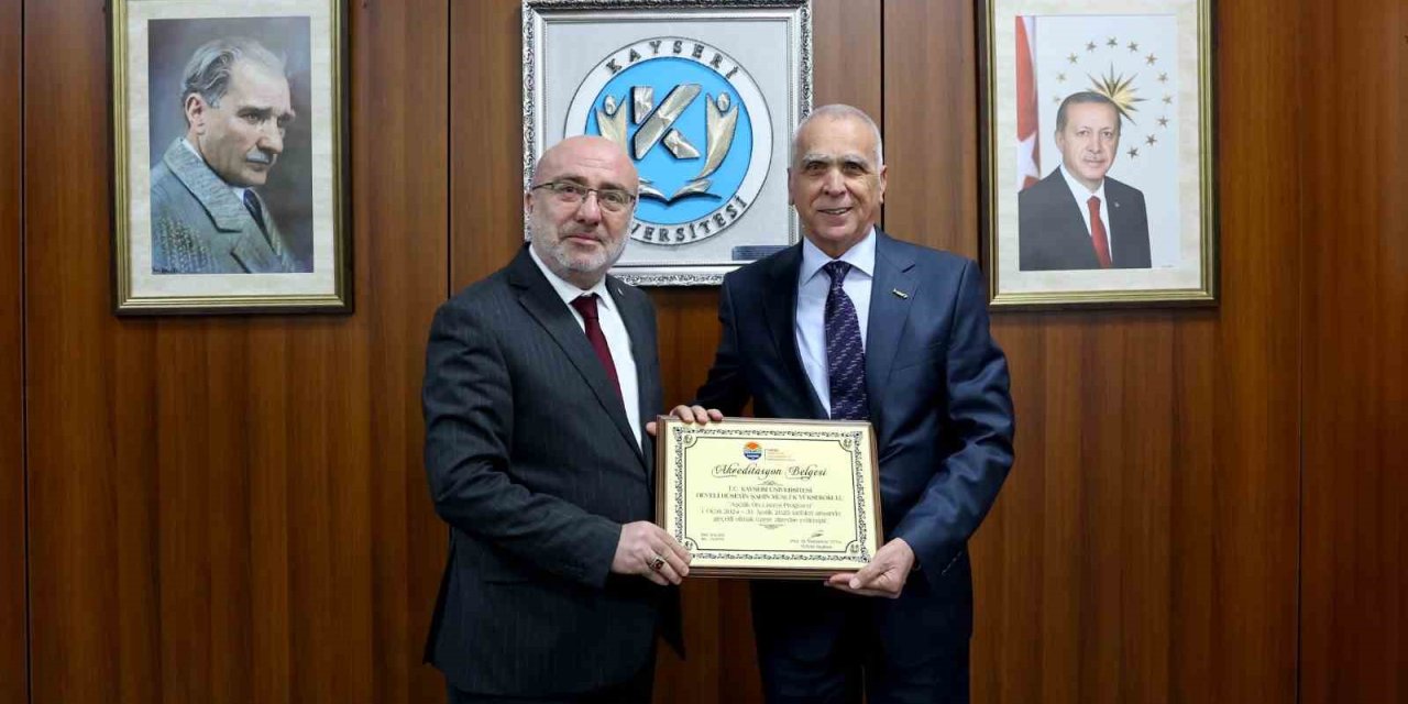 Kayü Develi Hüseyin Şahin Myo Aşçılık Programı “akredite” Oldu