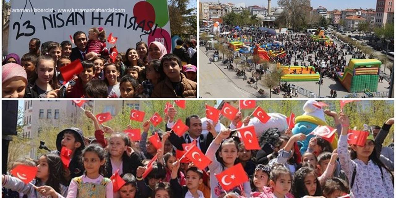 Karaman'da "Çocuk Şenliği ve Bilim Fuarı" Büyük İlgi Gördü