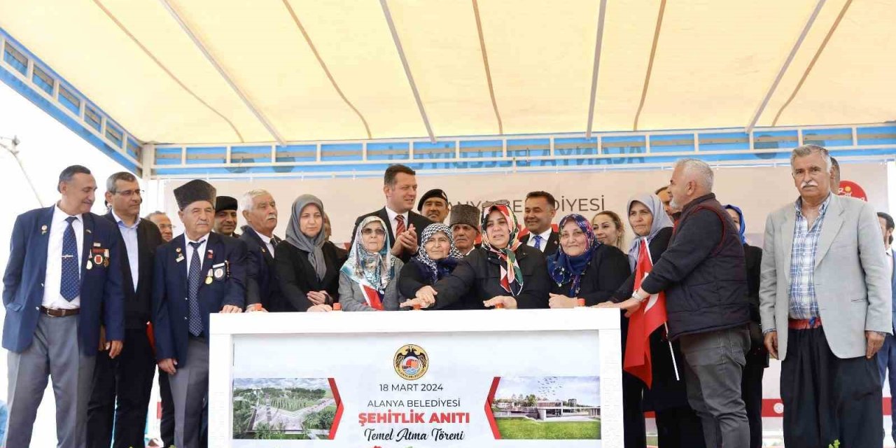 Alanya’da Şehitlik Alanı Ve Anıt Projesi’nin Temeli Törenle Atıldı