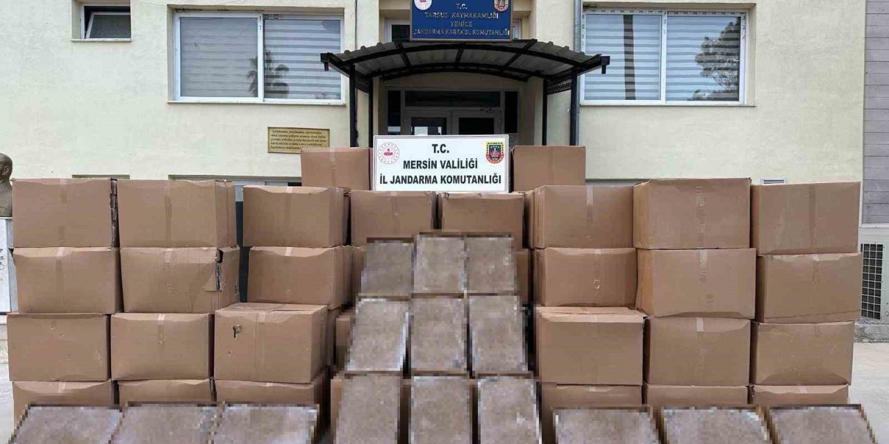 Mersin’de 2 Milyon Kaçak Makaron Ele Geçirildi