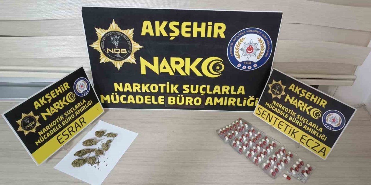 Akşehir’e Otobüsle Uyuşturucu Getiren Şahıs Yakalandı