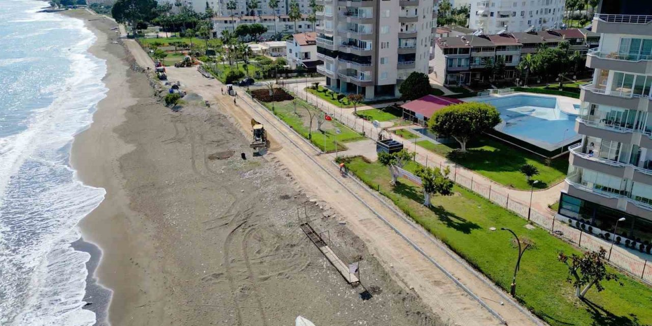 Mezitli Sahilinde 13 Kilometrelik Yeni Yol Projesi Başlatıldı