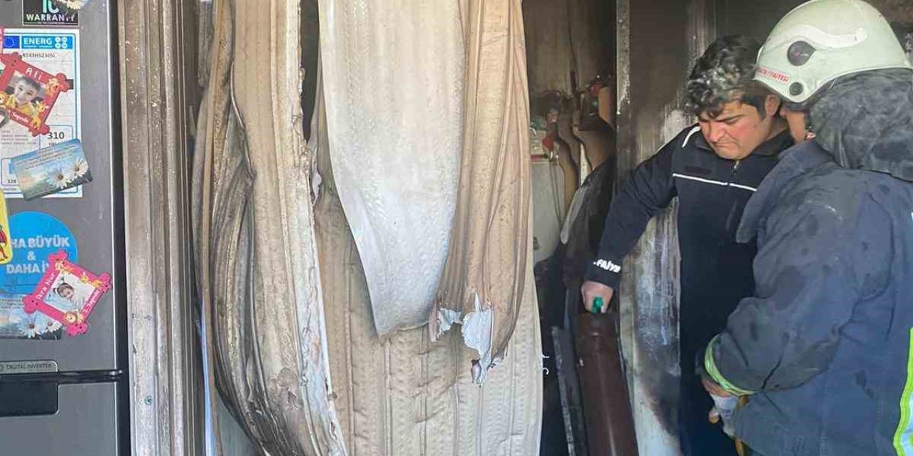 Yangında Ev Kullanılamaz Hale Geldi, 2 Büyükbaş Hayvan Telef Oldu