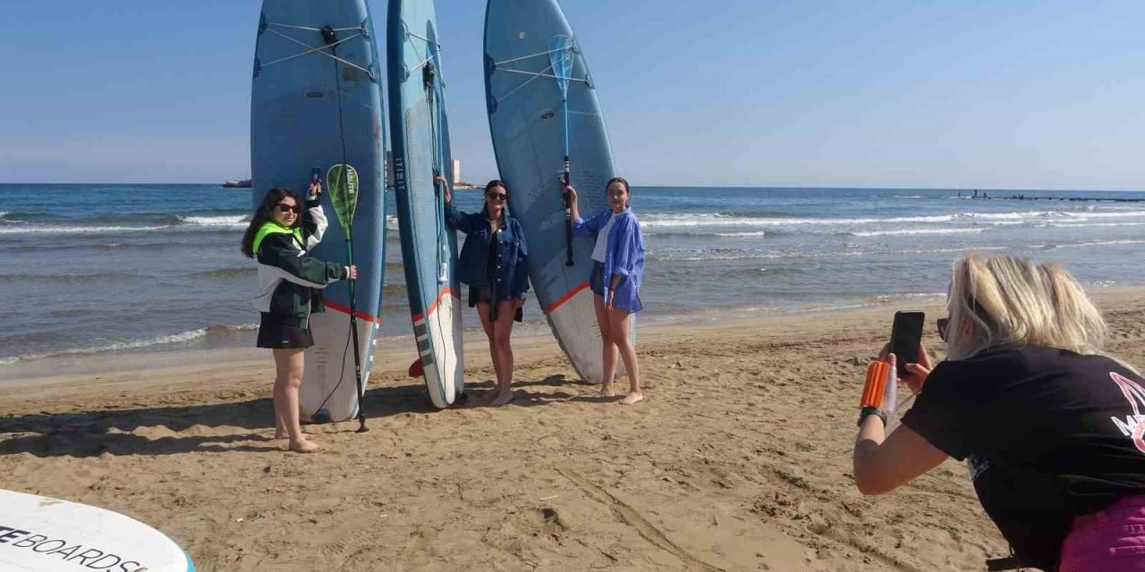 Kızkalesi’nde Mart Ayında Deniz Keyfi