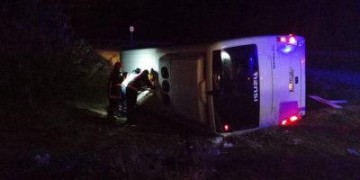 Mersin'de Polisleri Taşıyan Midibüs Devrildi: 1 Şehit, 4 Yaralı