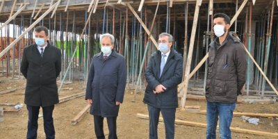 Akşehir'de Yapımına Başlanılan Yeni Otogar İnşaatında Çalışmalar Devam Ediyor