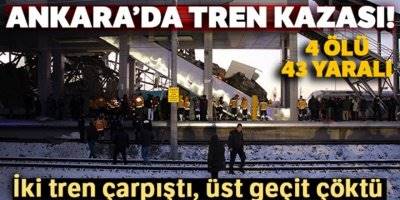 Ankara-Konya Serferini Yapan YHT Kontrol Treni İle Çarpıştı