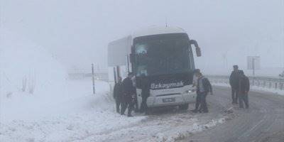 Karaman'da Kar Yağışı