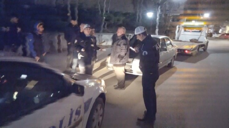 Aksaray'da Ters Yolda Yakalanan Sürücünün Aracına El Konuldu