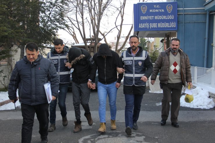 Konya'da Asansör Ekipmanı Çalan 2 Zanlı Tutuklandı