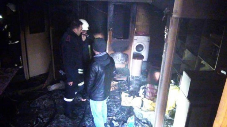 Karaman'da Tarihi Hamamda Yangın