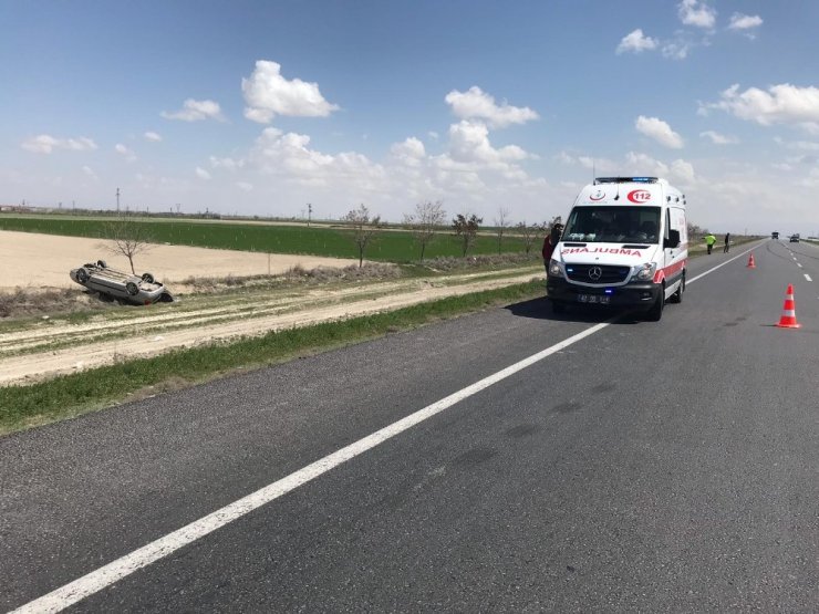 Karapınar'da Trafik Kazası: 1 Yaralı