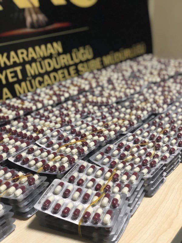 Karaman’da Uyuşturucu Hap Operasyonu