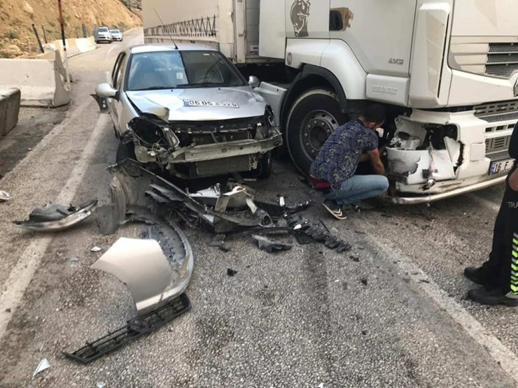 Karaman Mut Yolunda Trafik Kazası; 1 Yaralı