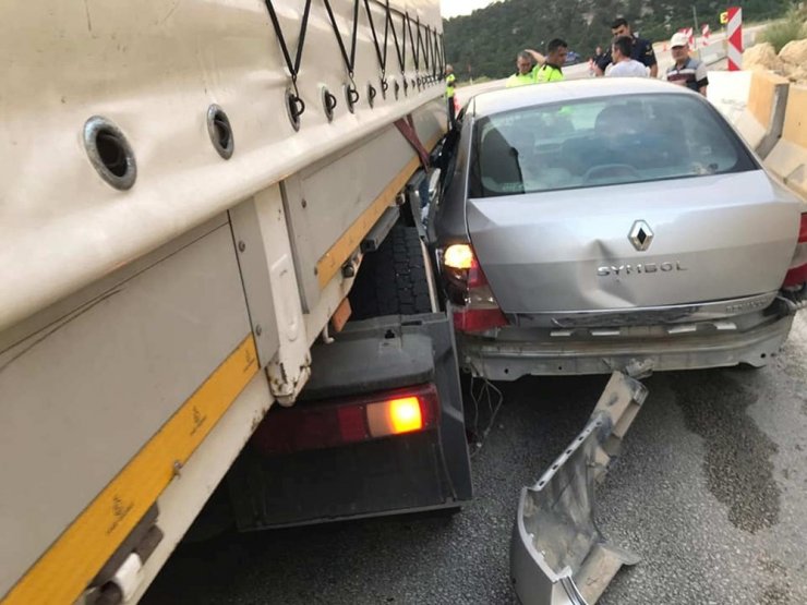 Karaman Mut Yolunda Trafik Kazası; 1 Yaralı