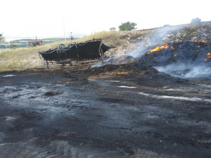 Konya’da Tarlalar Alev Alev Yandı